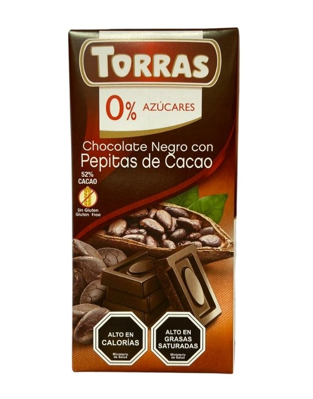 Chocolate 70% con pepitas de cacao