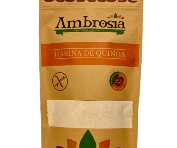 Harina de Quínoa Blanca, Libre de Gluten, 500 g