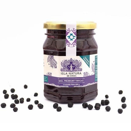 Miel Premium Saborizada con Maqui, 450 g