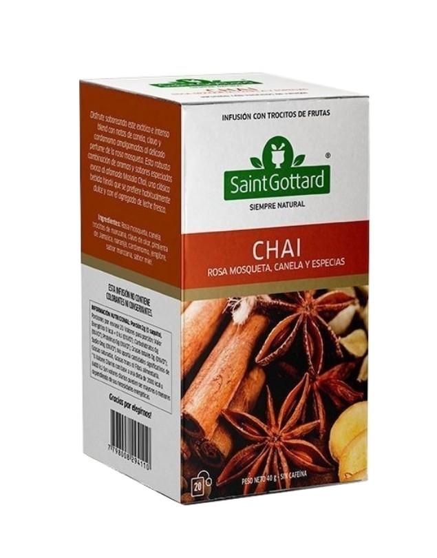 Té Chai, Rosa Mosqueta, Canela, Especias, 20 un