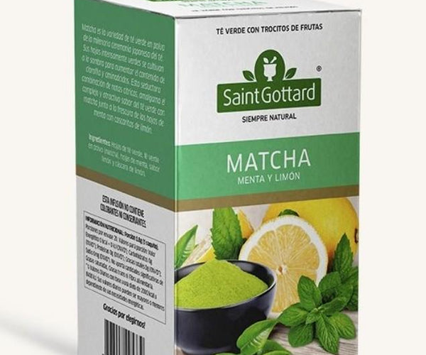 Té Matcha, Menta, Limón, 20 un
