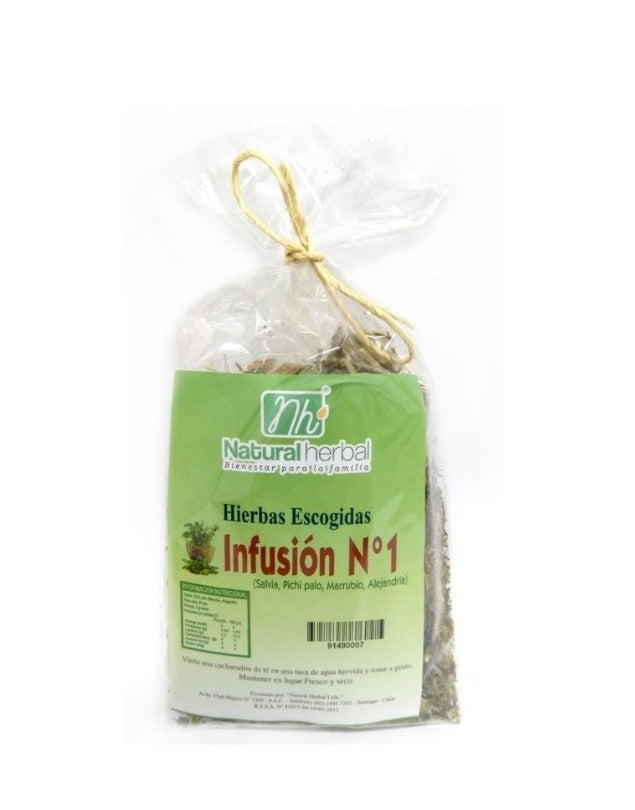 Infusión 1 Hierbas Escogidas, 40 g VENCE: 10-1-01-2026