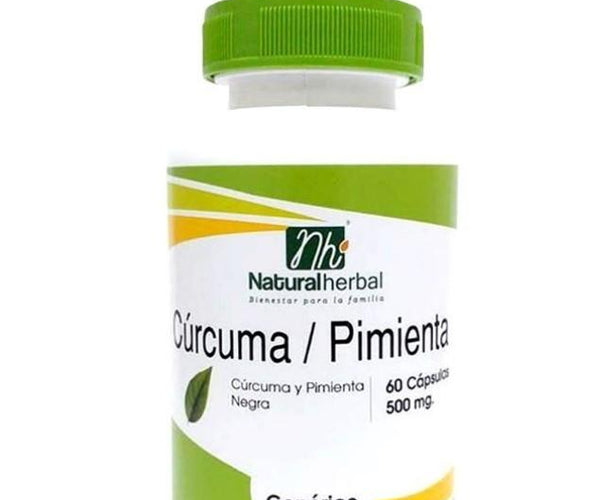 Cúrcuma y Pimienta, 60 Caps
