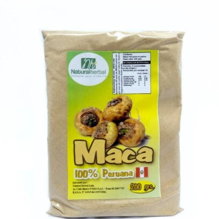 Maca en Polvo, 100% Peruana, 200 g