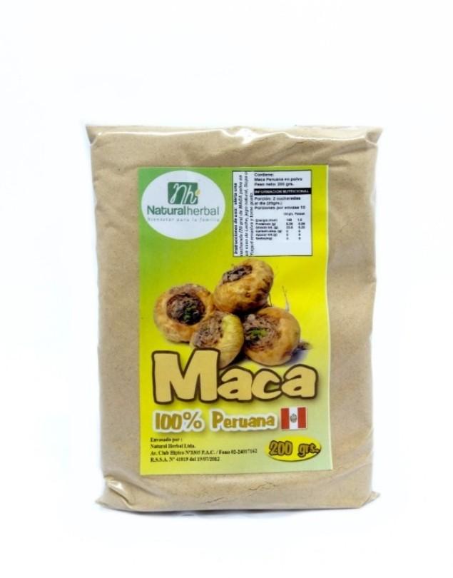 Maca en Polvo, 100% Peruana, 200 g