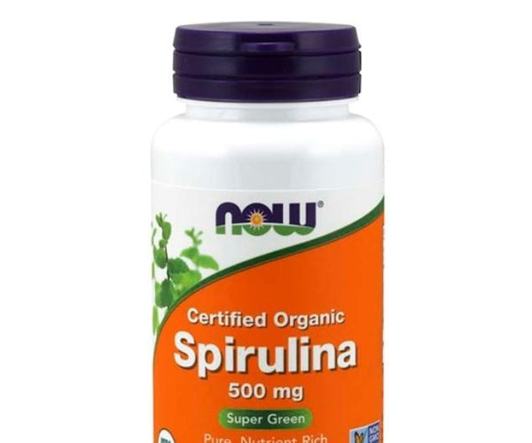 Spirulina Orgánica, 500 Mg, 100 Tabletas
