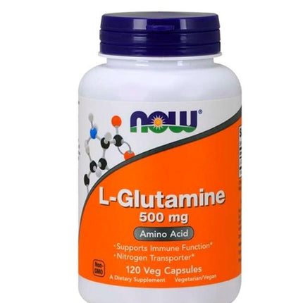 L- Glutamina 500 mg Vegana,120 Cápsulas