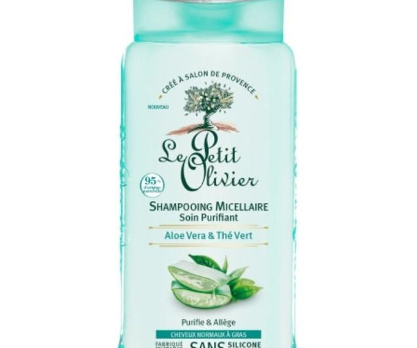 Shampoo de Cuidado Cabello Normal a Graso, de Aloe Vera y Té Verde, 250 ml