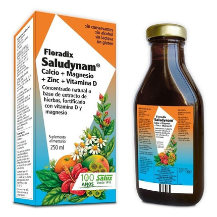 Floradix Saludynam, Calcio + Magnesio + Zinc + Vitamina D