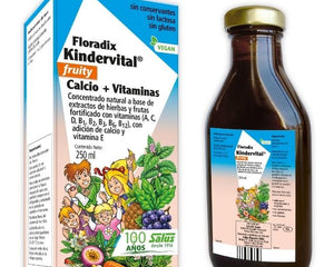 Kidervital Fruity, Calcio + Vitaminas, Floradix, Salus
