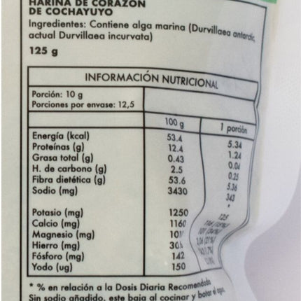 Harina de Corazón de Cochayuyo, 125 g