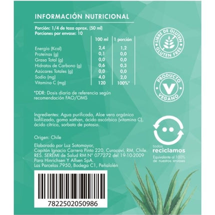 Gel de Aloe Vera, 500 ml