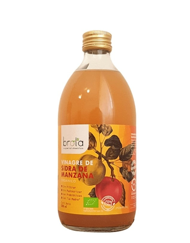 Vinagre de Sidra de Manzana Orgánico, 500 ml, Brota –