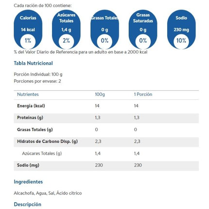 Fondos de Alcachofa, 410 g
