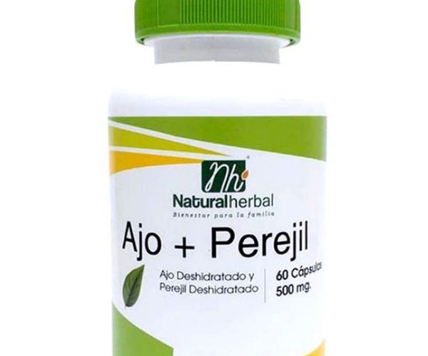 Ajo + Perejil, 500 mg, 60 caps.