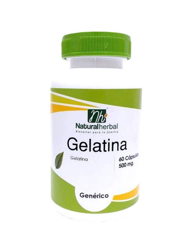 Gelatina, 500 mg, 60 caps.