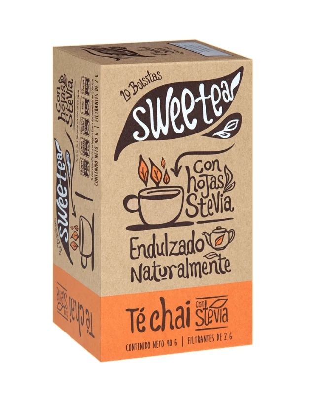 Té Chai con Stevia, 20 u
