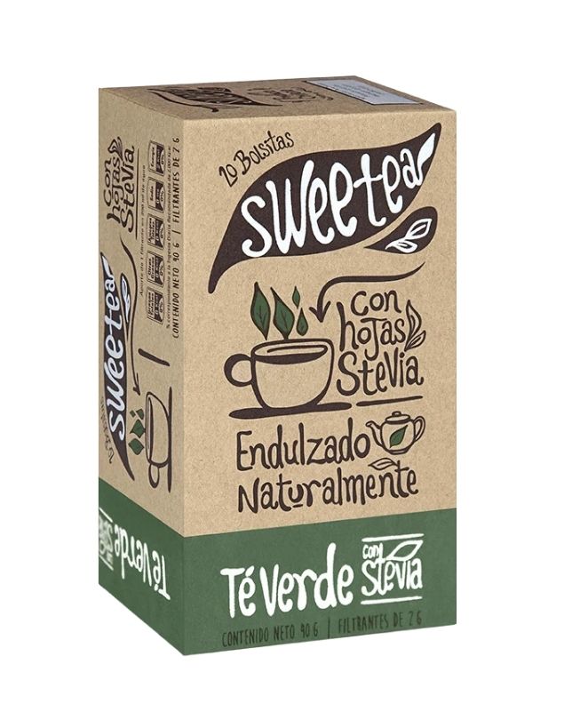 Té Verde Panfried con Stevia, 20 u