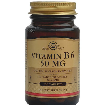 Vitamina B6, 50 mg. 100 tabs
