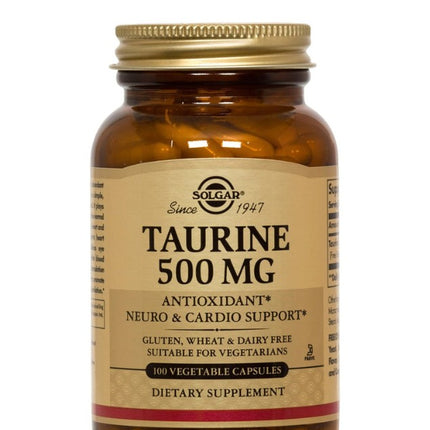 Taurina 500 mg, 100 cápsulas